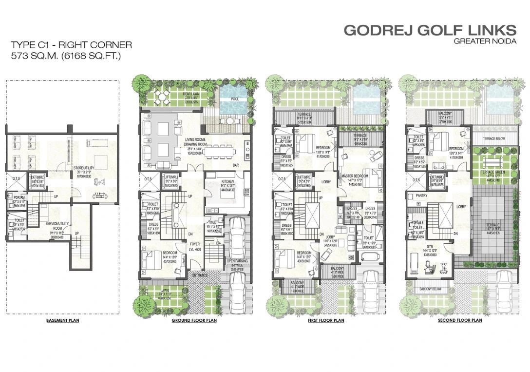 Godrej Golf Links Villa floor plan